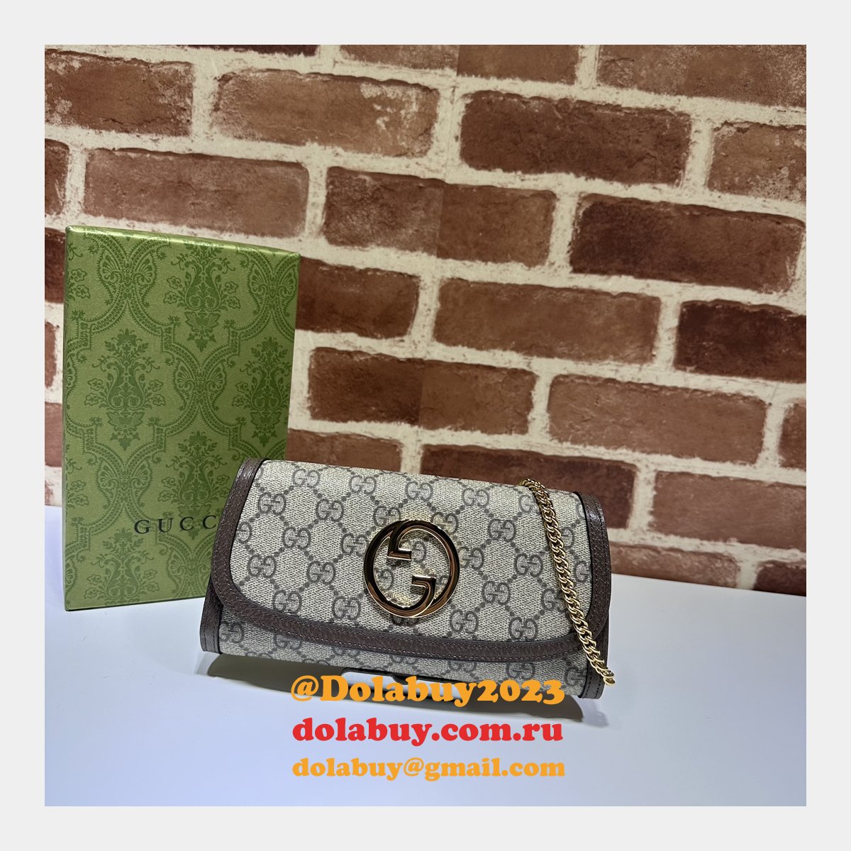 Blondie Chain Wallet 725215 Replica Gucci Luxury Bag