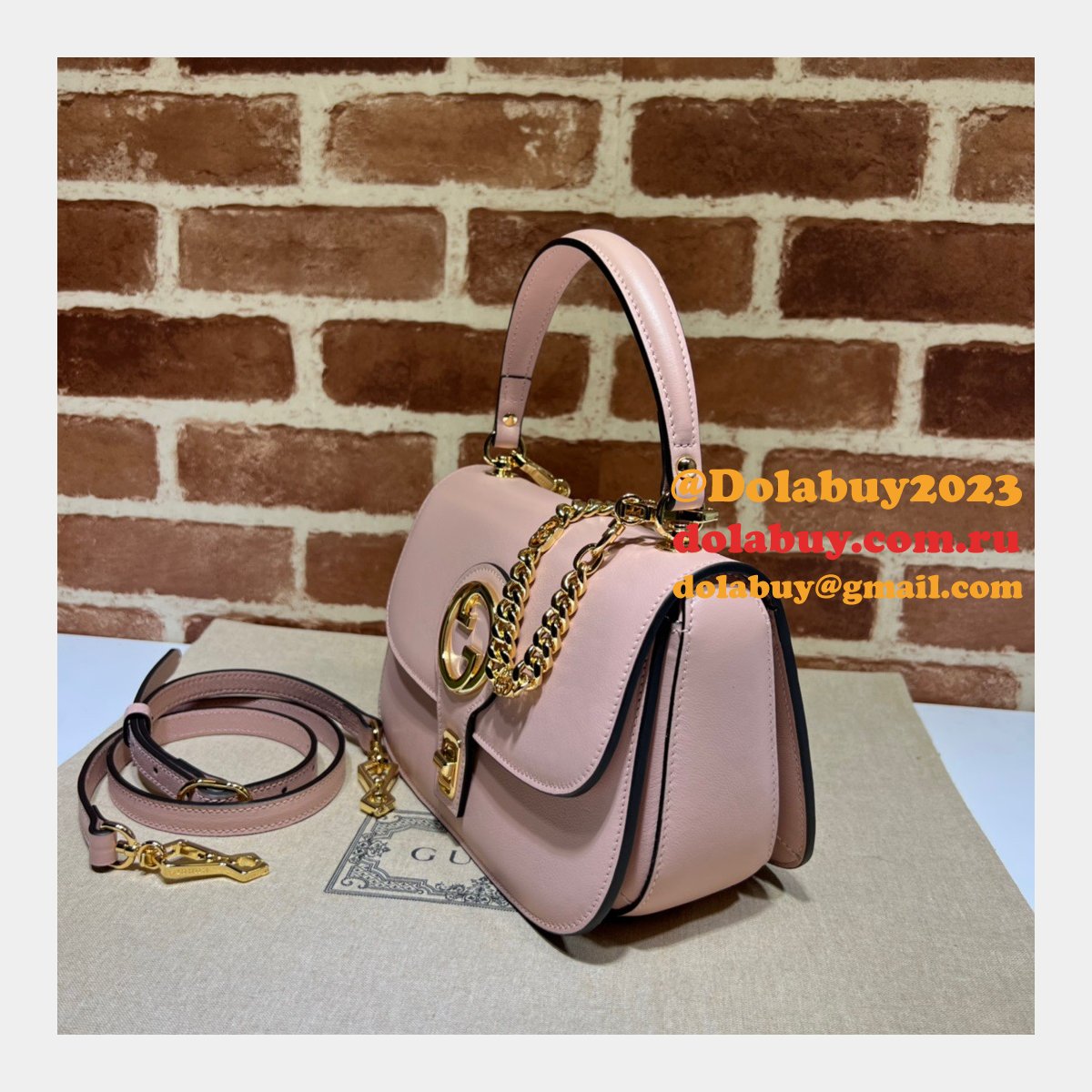 High Quality Gucci Blondie Top-handle 735101 Designer Bag