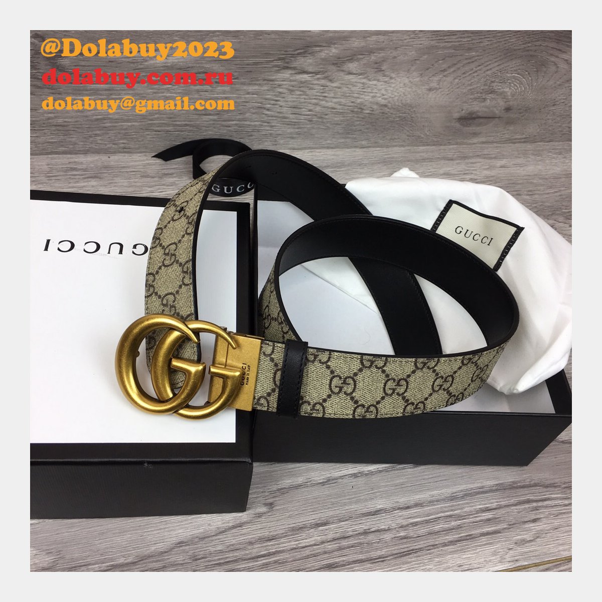 Gucci Belt With Double G Buckle 38mm Fashion
