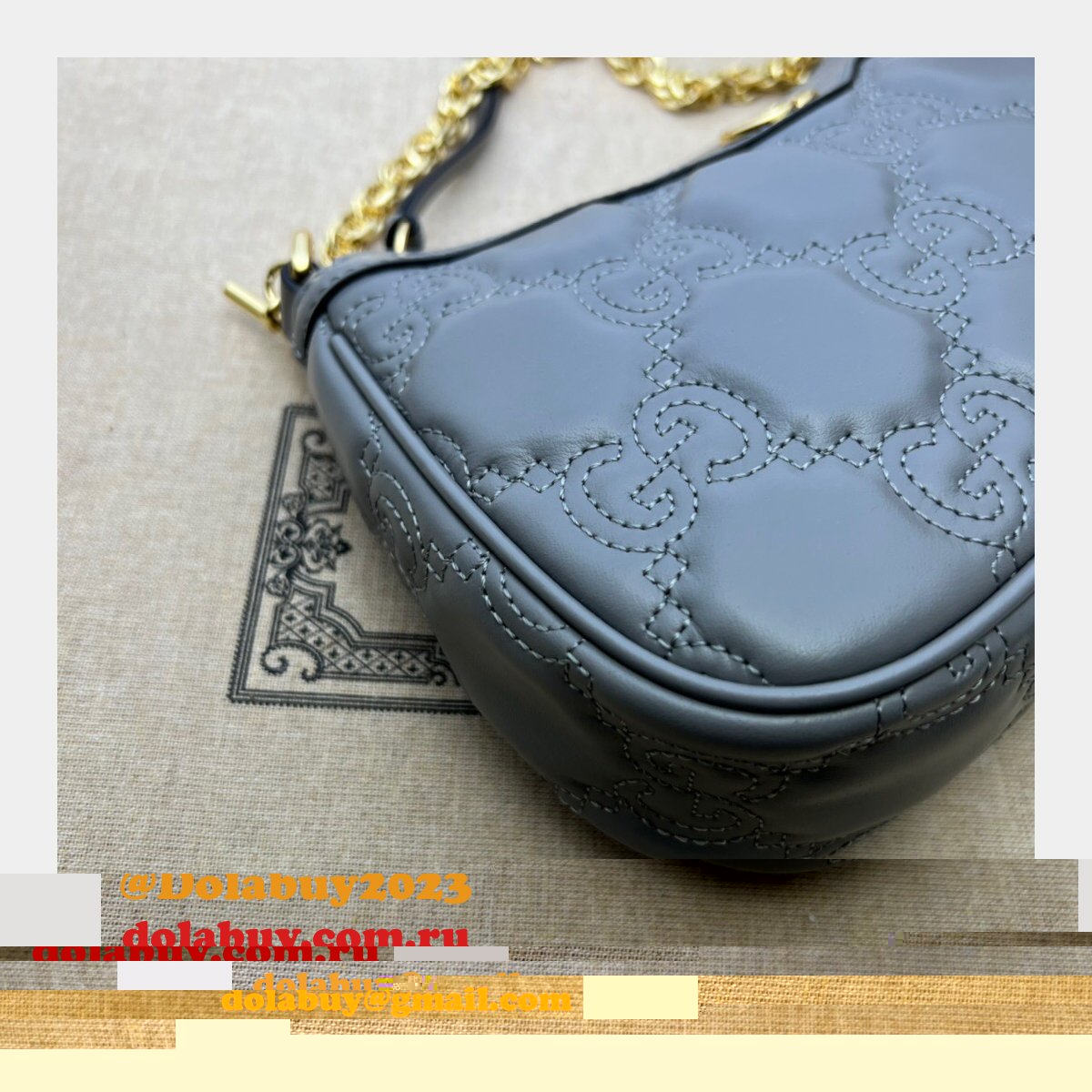 Best Gucci GG AAA+ Matelassé Luxury 735049 Handbag