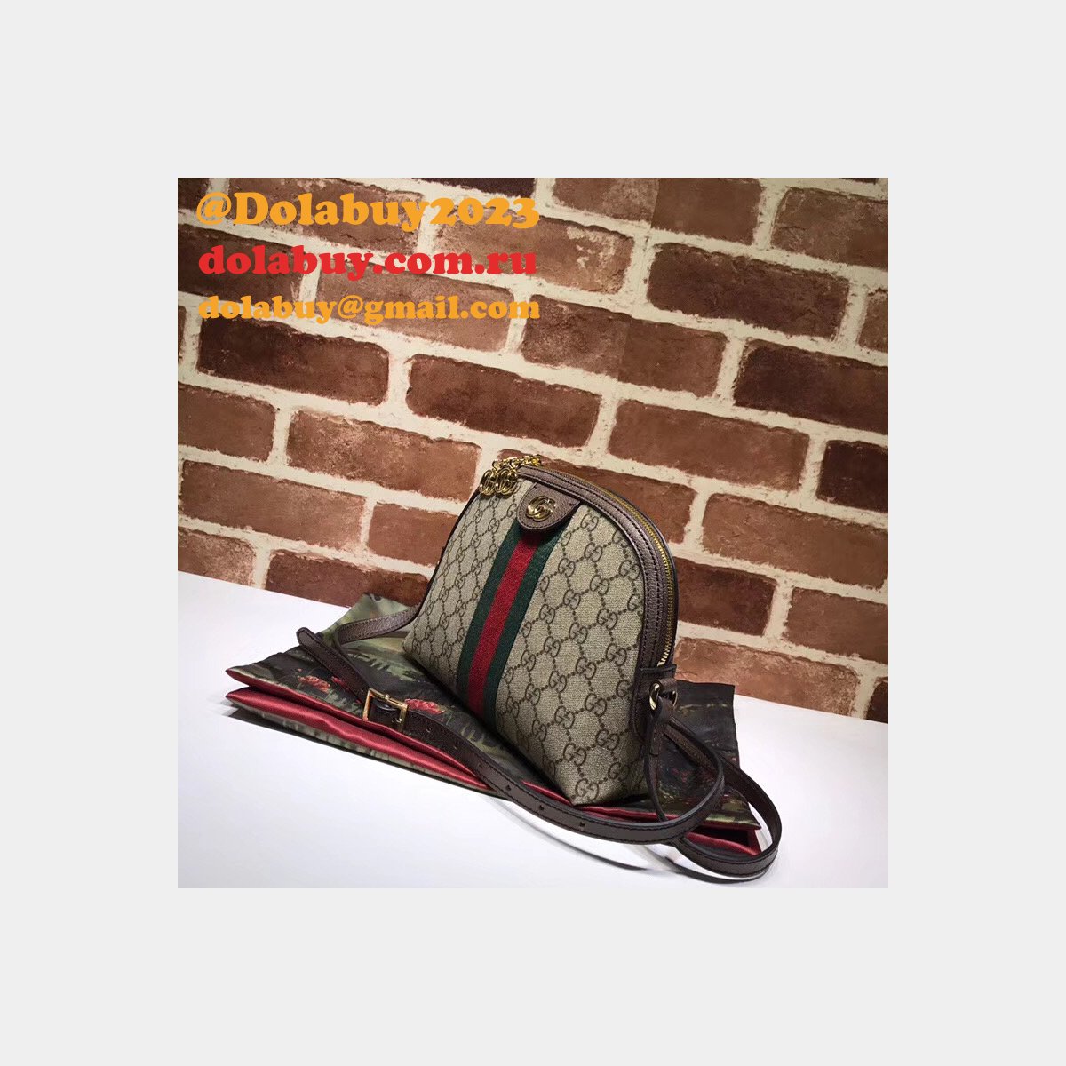 AAA+ Gucci High Quality Ophidia Small Shoulder 499621 Bag Zipper