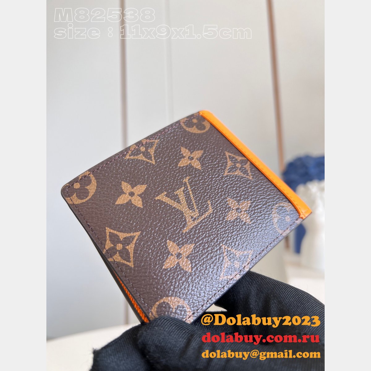 Designer M82538 M82955 M82551 Brazza Pocket Organizer Multiple LV Wallet