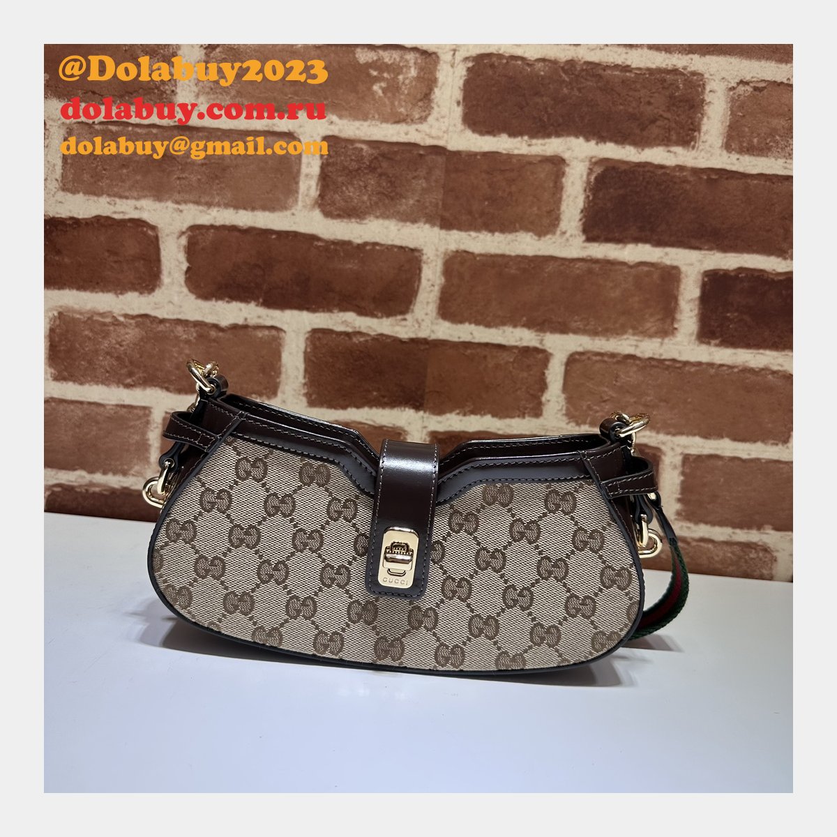 Rosso Ancora Replica Gucci Moon Side Mini Shoulder 786015 Bag