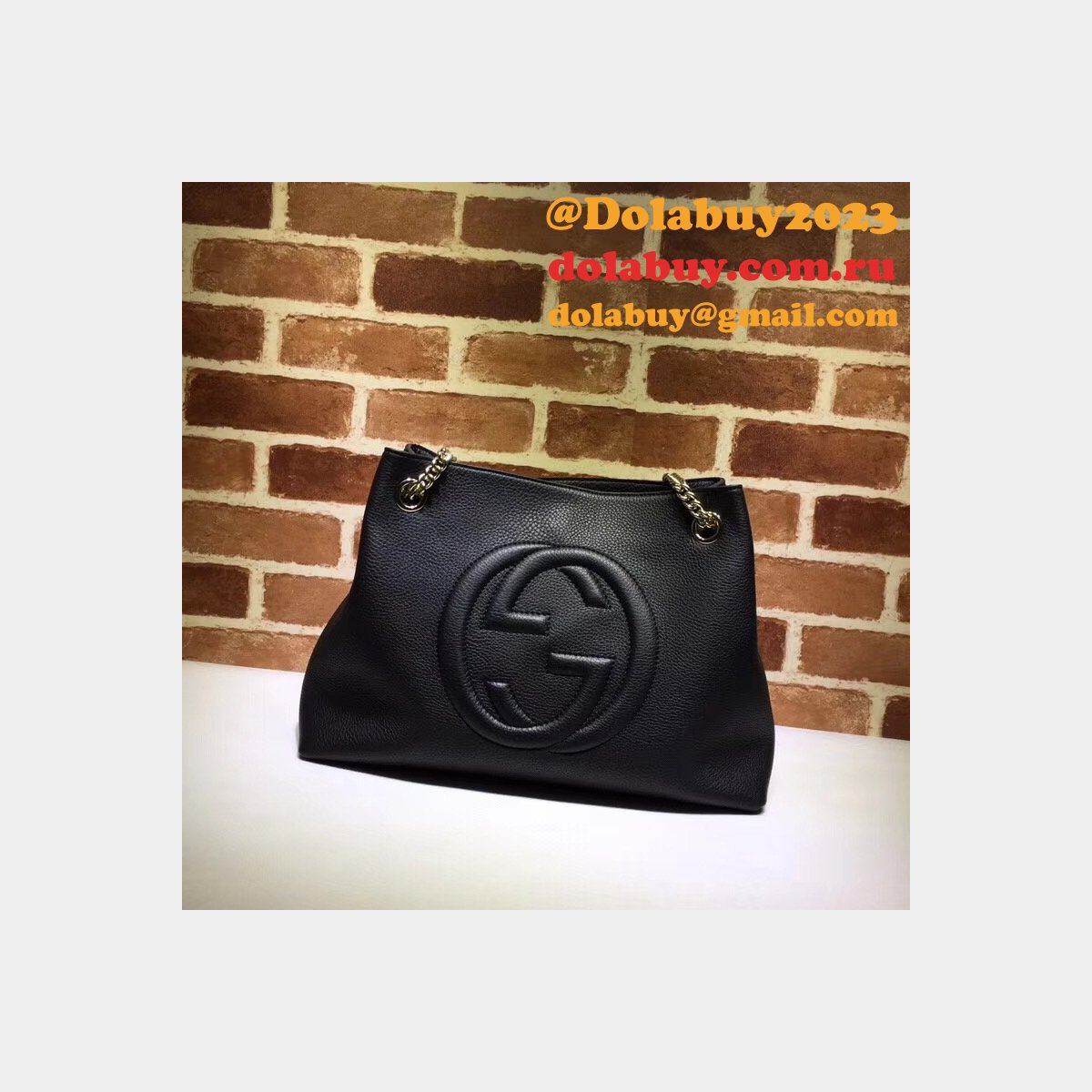 7 Star Gucci Replica Soho leather shoulder 308982 bag