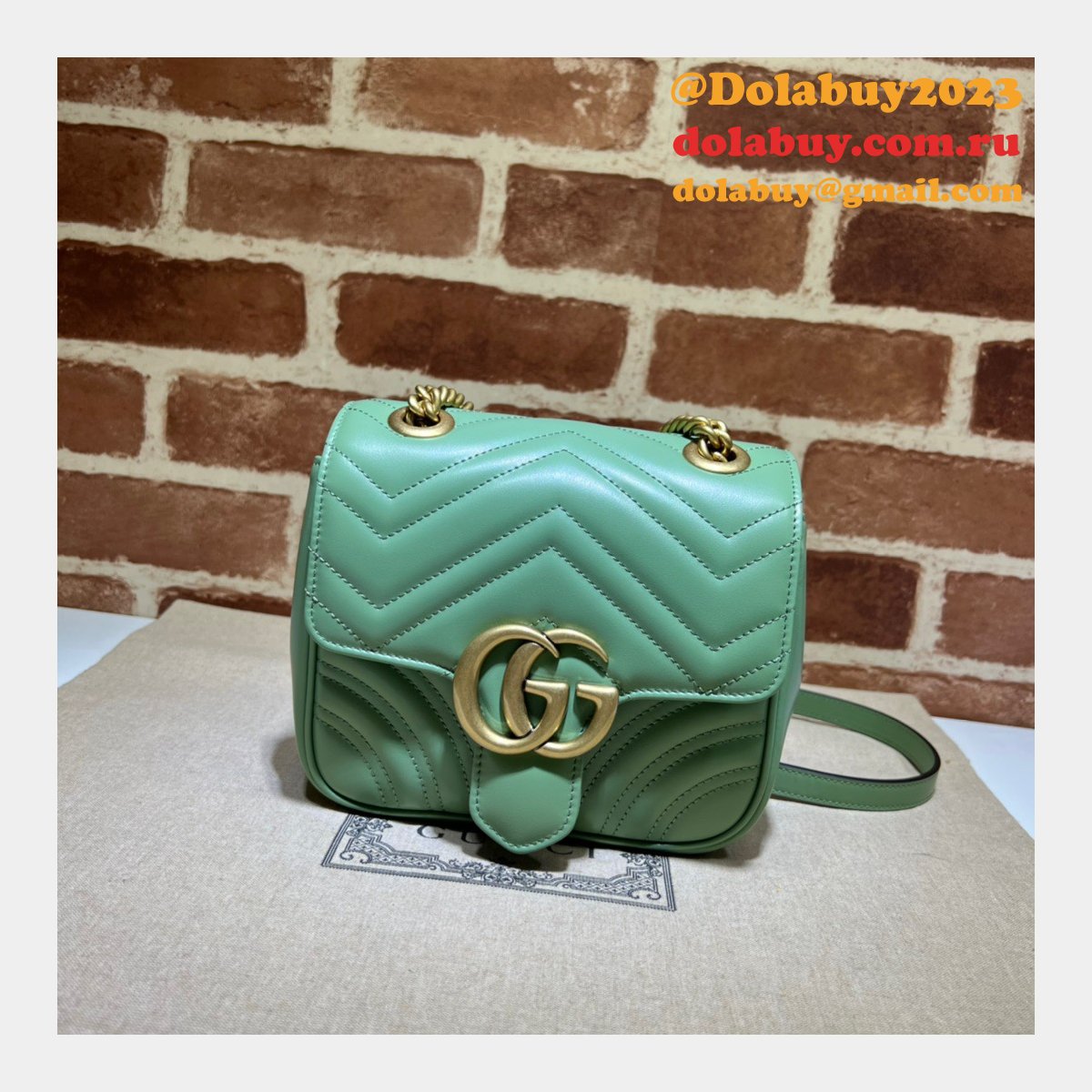 Gucci Replicas GG Marmont 739682 Shoulder Wholesale Bag