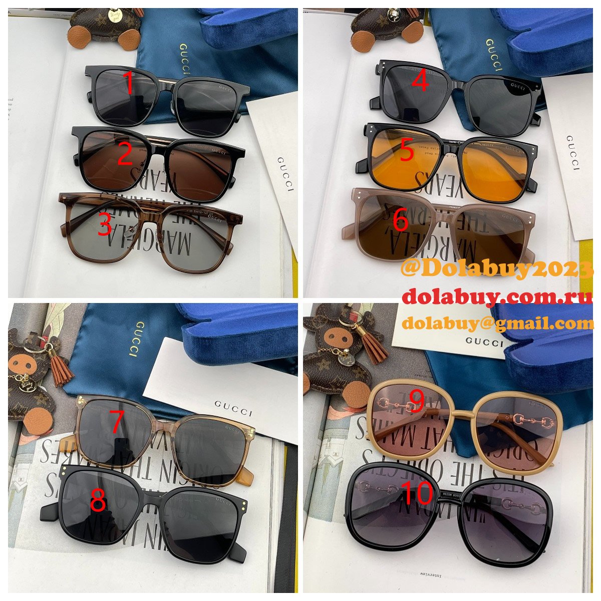 High Quality Luxury G888/G92026/G5890/G42024 Gucci Sunglasses Replica