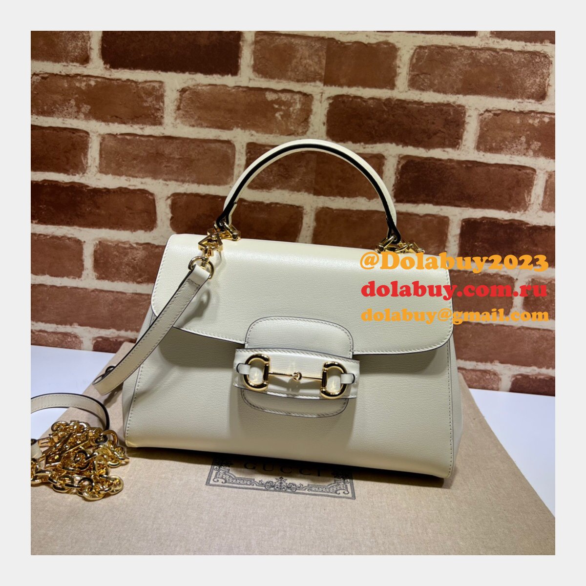Gucci 702049 First Copy Horsebit 1955 Top Handle Bags
