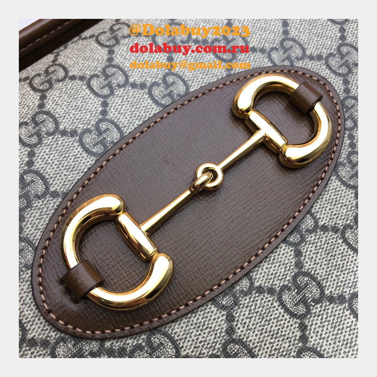 High Quality Replica Gucci 627323 Horsebit 1955 Small Top Handle Bag