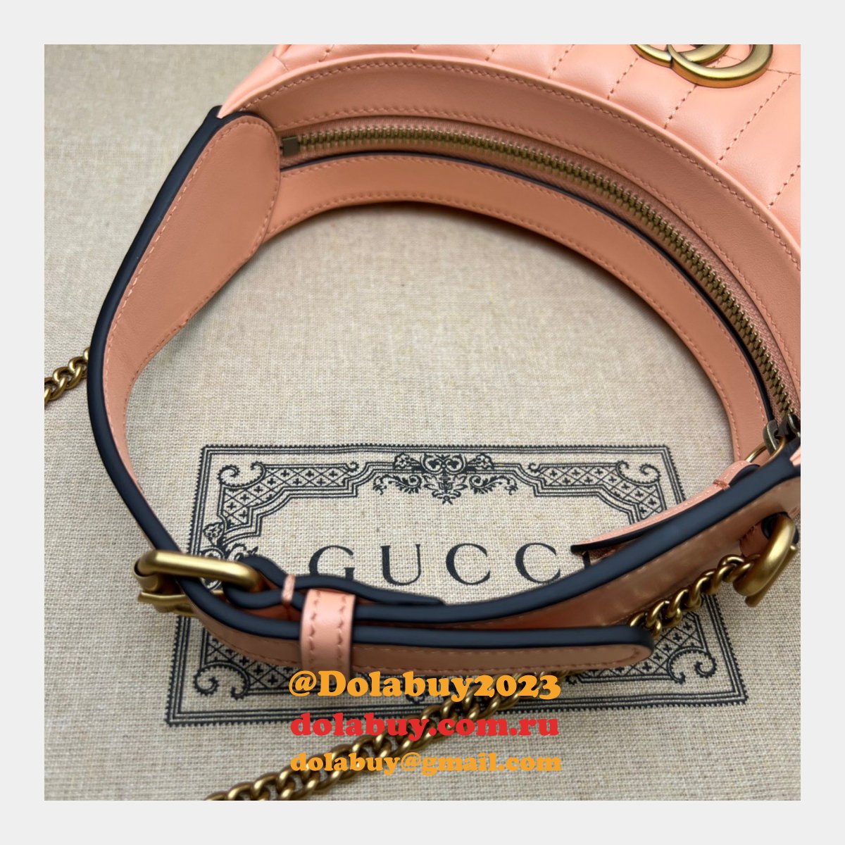 Gucci AAA+ GG Marmont half-moon-shaped 699514 Fashion bag