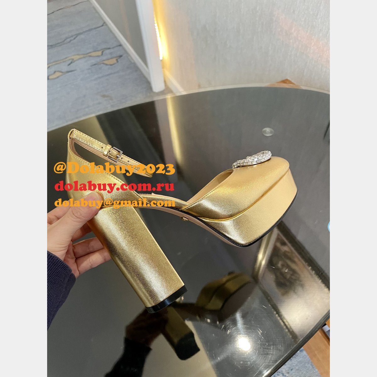 High Quality GUCCI high Plat form Fashion Perfect shoes