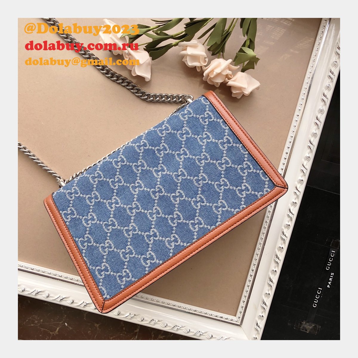 Gucci Knockoff GG Supreme Dionysus 400249 Shoulder Bag