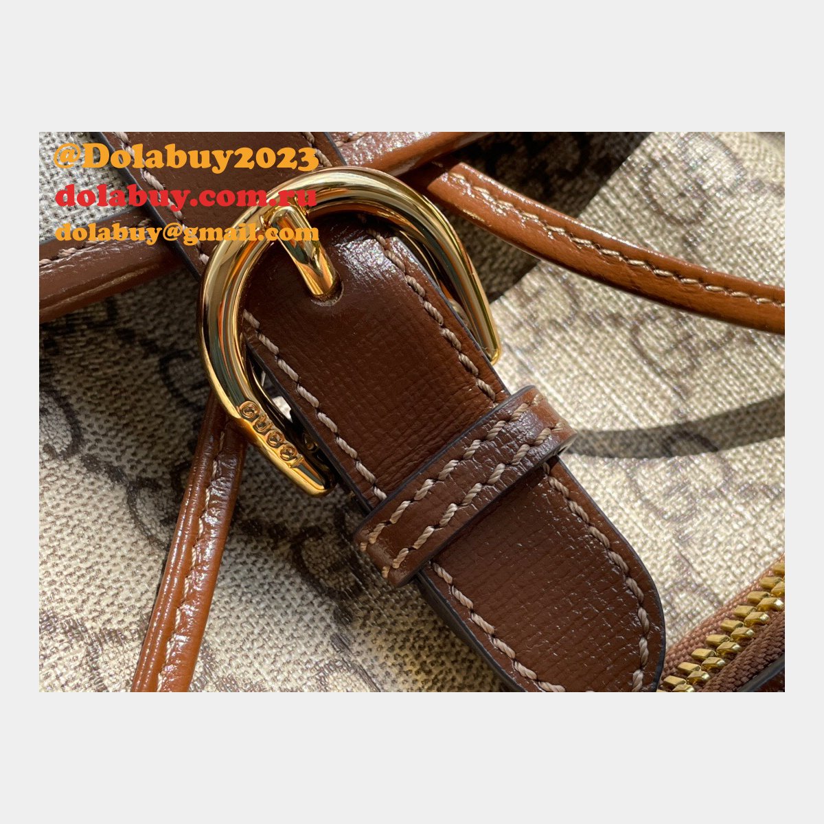 The Best Gucci Backpack Interlocking G in GG Supreme Replica Bag Online Store
