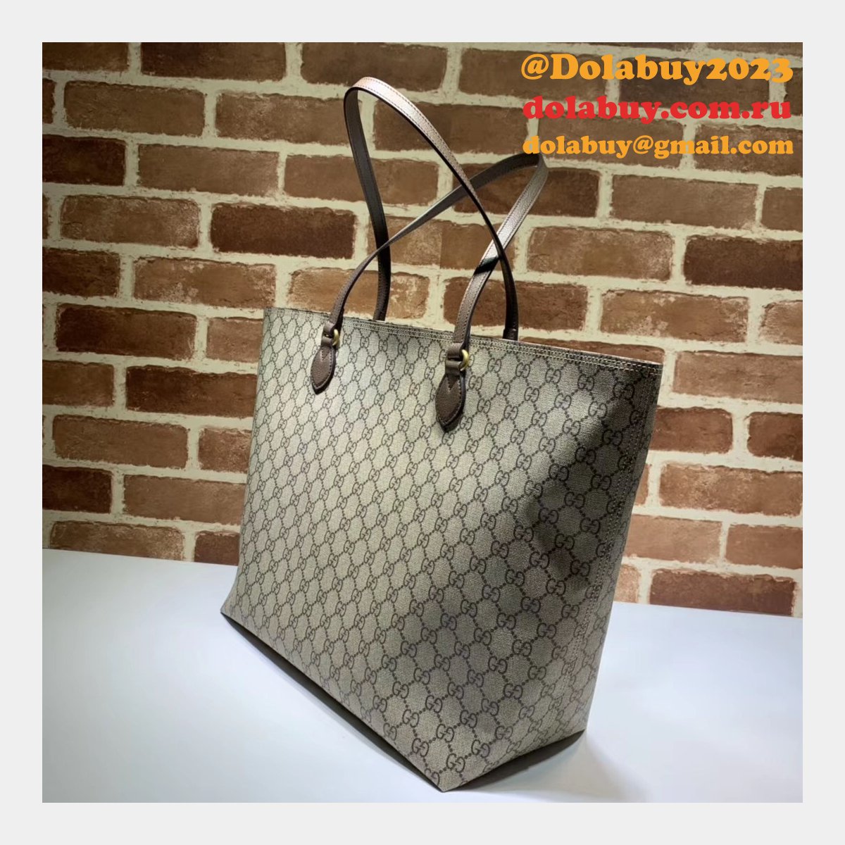Top Quality Gucci Soft GG Supreme Ophidia Medium Tote 547974