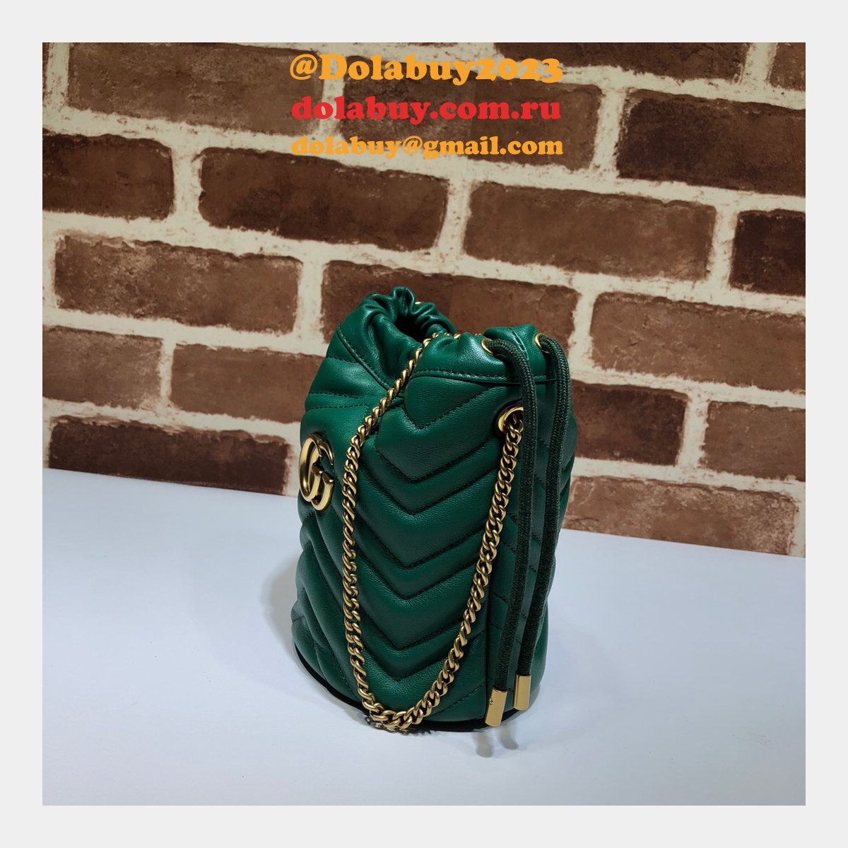 Gucci Replica 7 Star GG Marmont mini bucket 575163 bag
