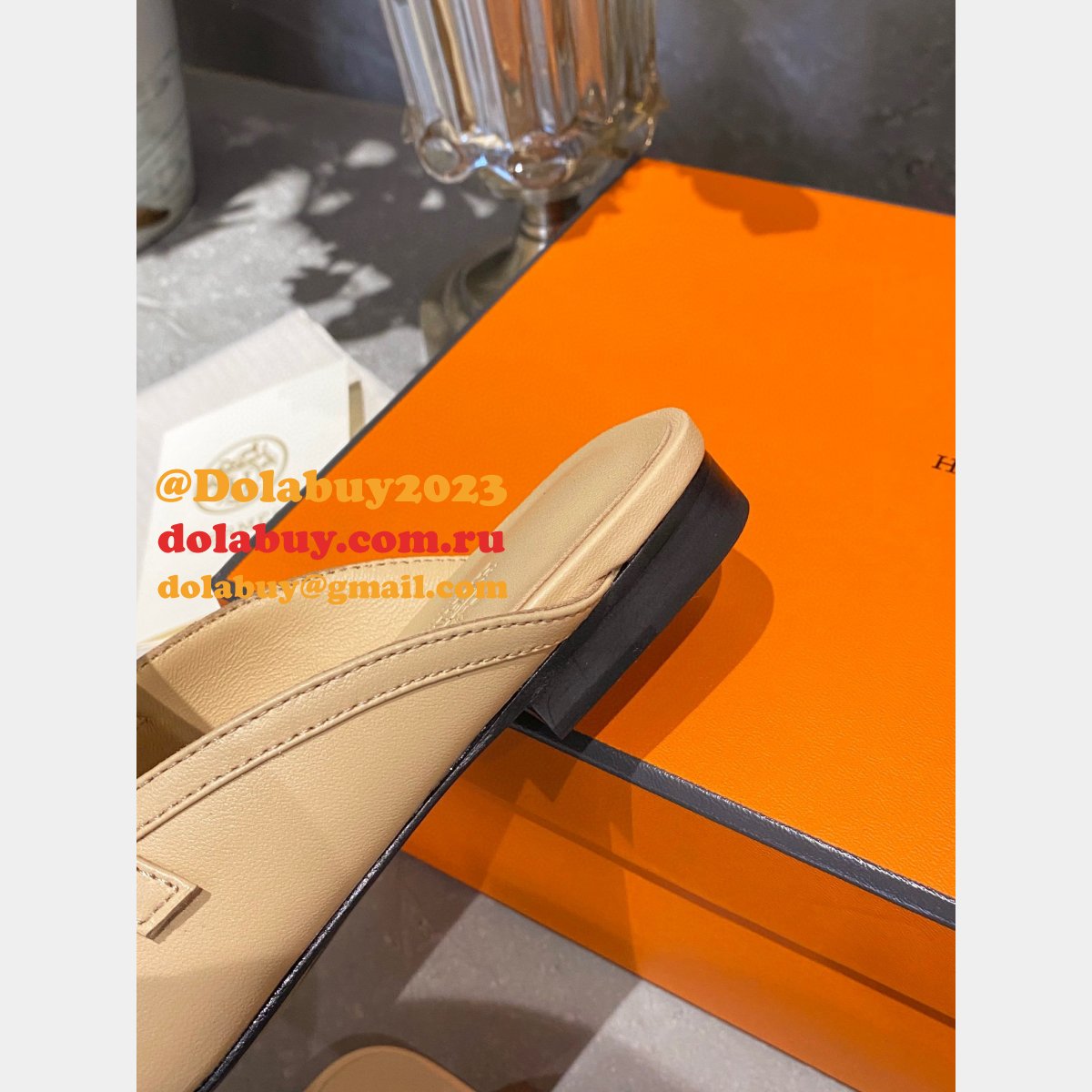 Designer Duplicate Hermes Groupie Replica Shoes For Sale