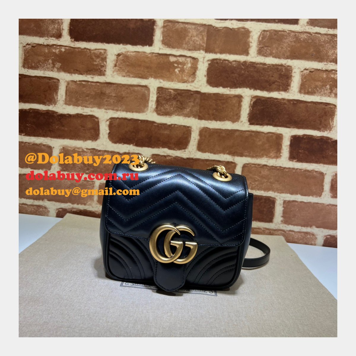 Gucci Replicas GG Marmont 739682 Shoulder Wholesale Bag