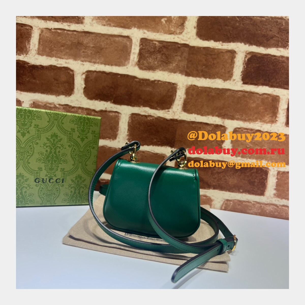 Designer Gucci High Quality 698635 Blondie Card Case Wallet