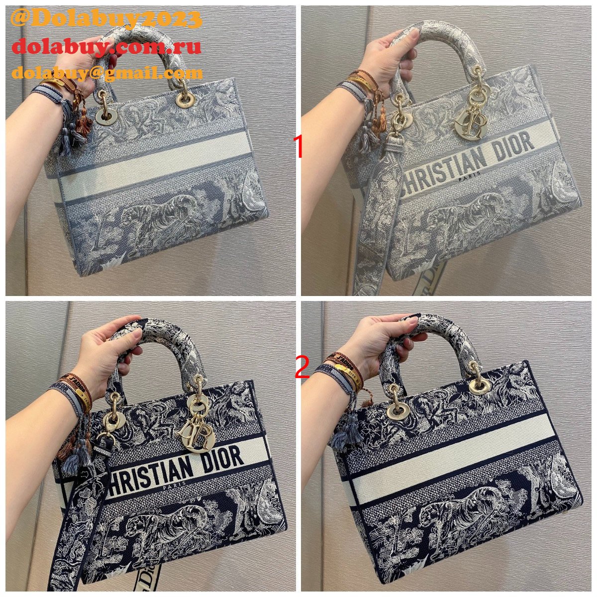 UK 1:1 Mirror High Quality Replica Lady Dior 32cm Bag