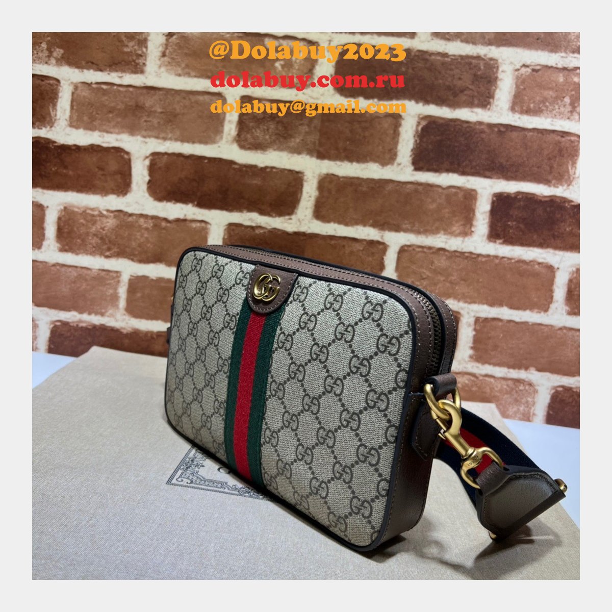 Buy 1:1 Gucci shoulder Ophidia GG shoulder 699439 replica bag