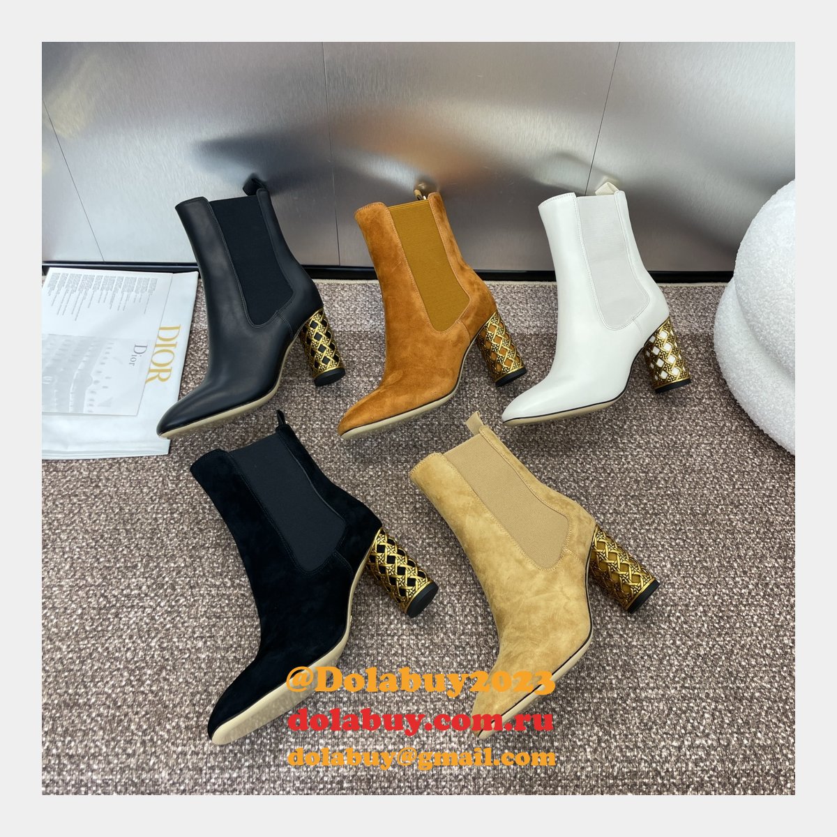 Top Quality Dior Icon Heeled Ankle Boot