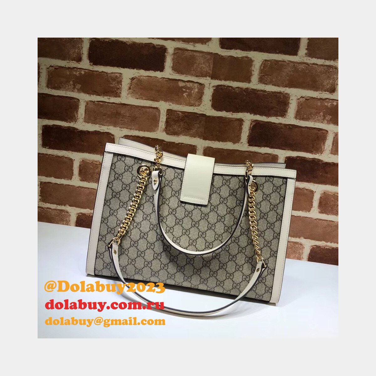 Replicas Gucci Padlock medium GG shoulder bag ‎479197