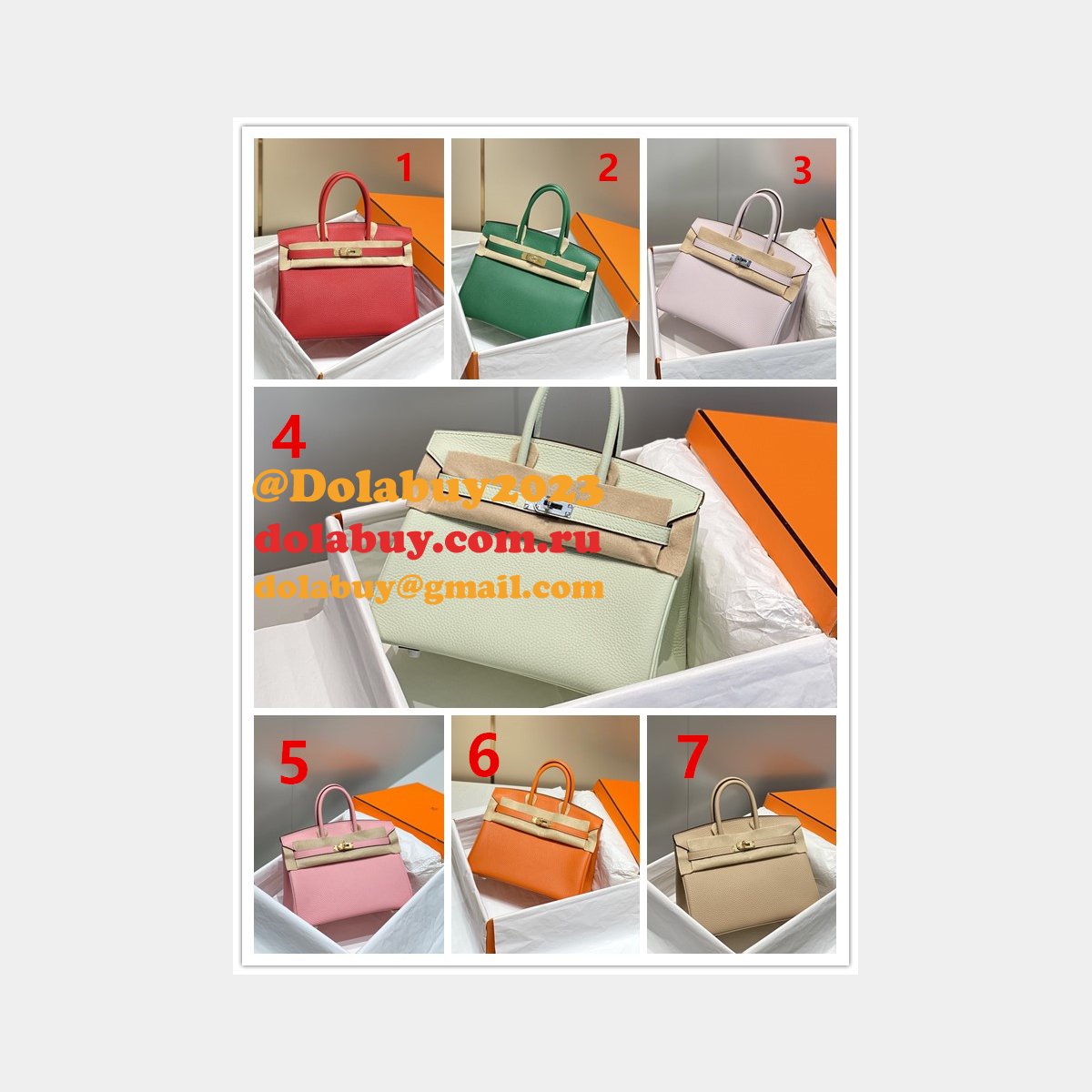 HERMES BIRKIN 25CM HALF HUMAN HANDMADE STICHING