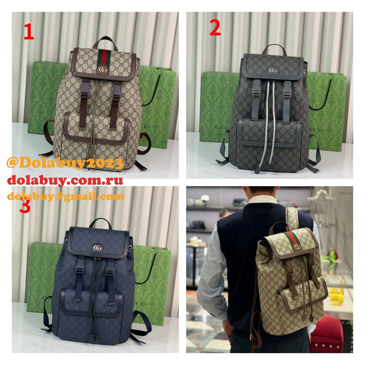 Luxury gucci Ophidia GG backpack 792114