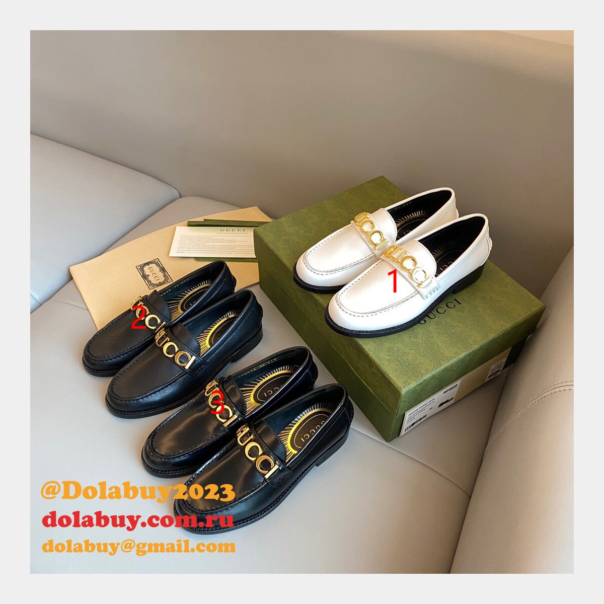 Luxury Gucci New Top Quality Loafers Replica Shoes