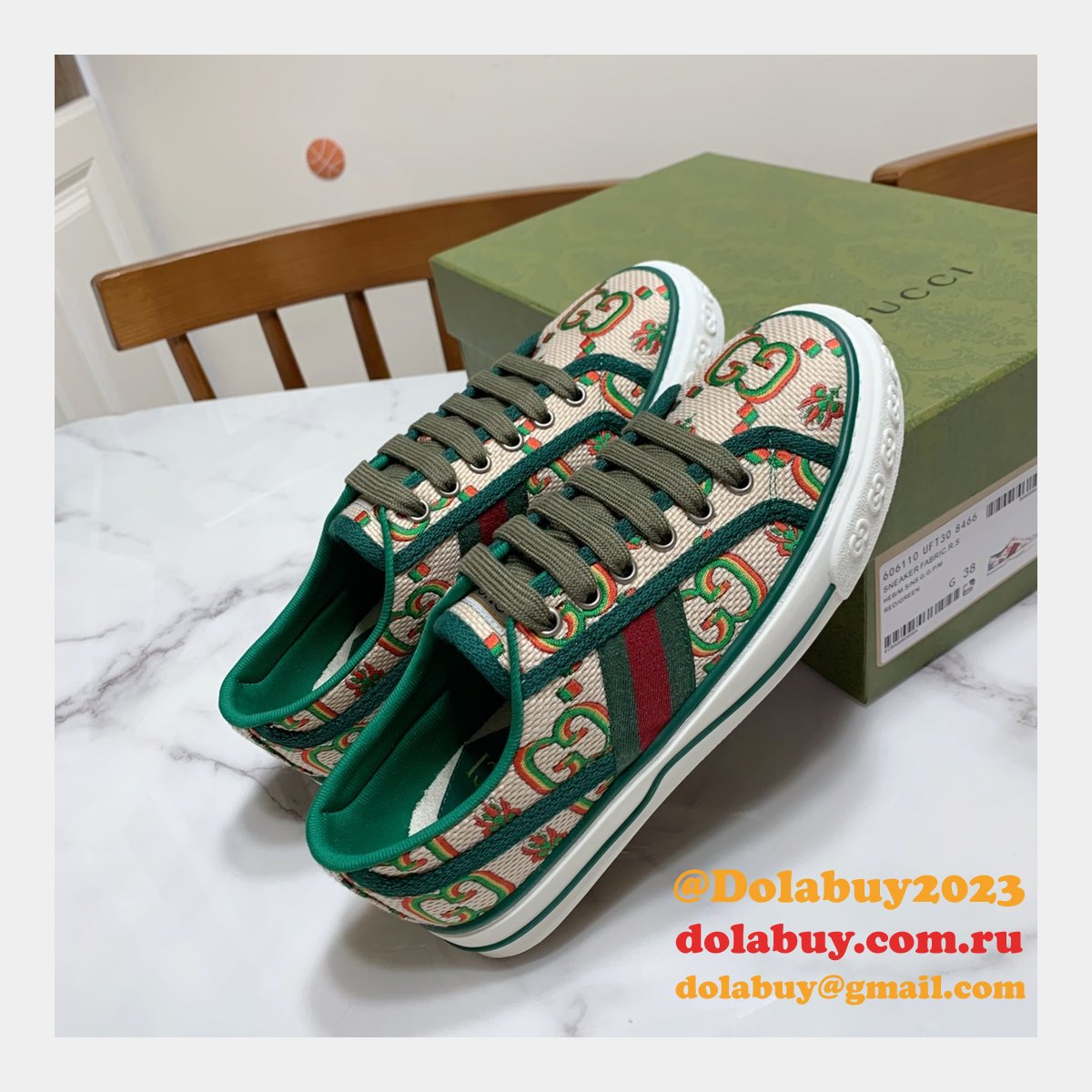 Gucci High Quality Replica GU7 1977 Canvas Perfect Shoes