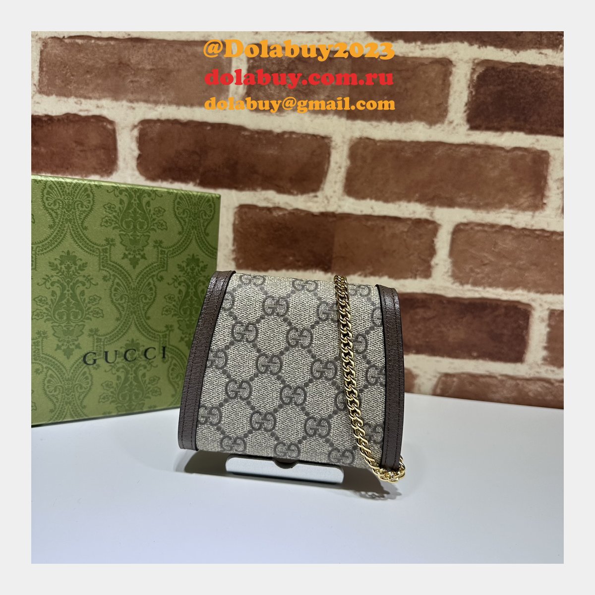 Designer Gucci Replica 725219 Blondie Chain Wallet UK Bag