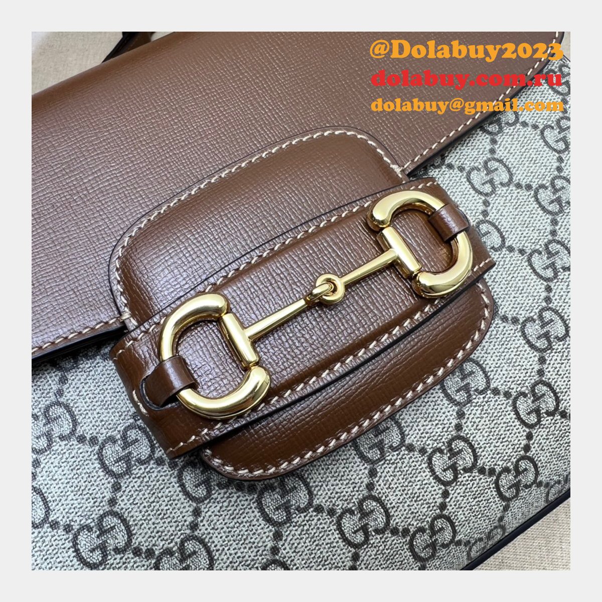Replicas Gucci High-end Horsebit 1955 Top Handle 702049 Bags