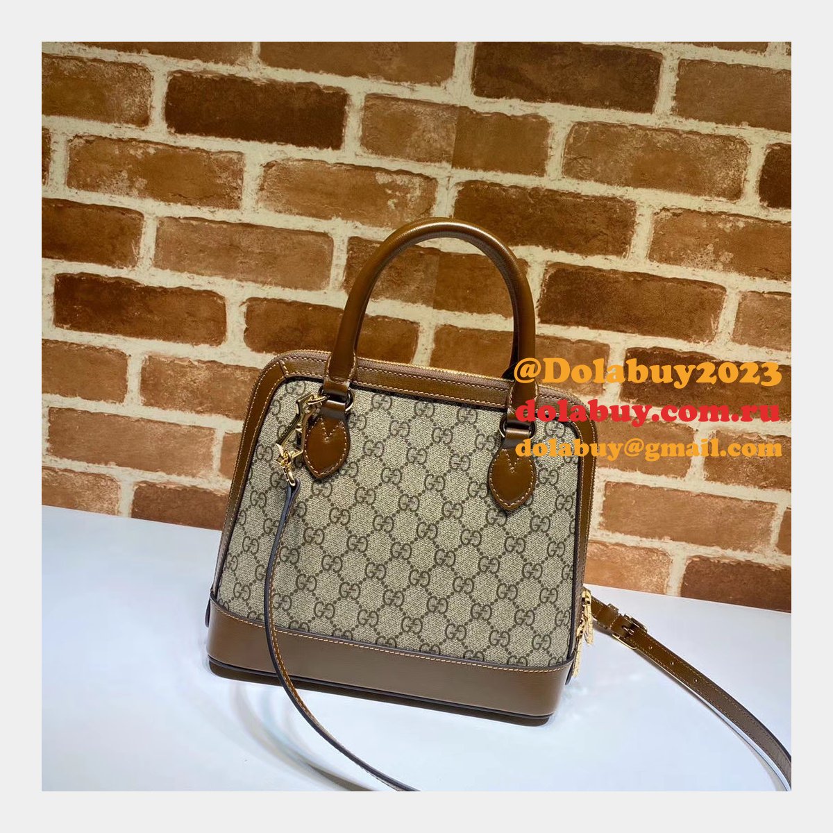 Designer Gucci Replica 1955 Horsebit small top handle 621220 bag