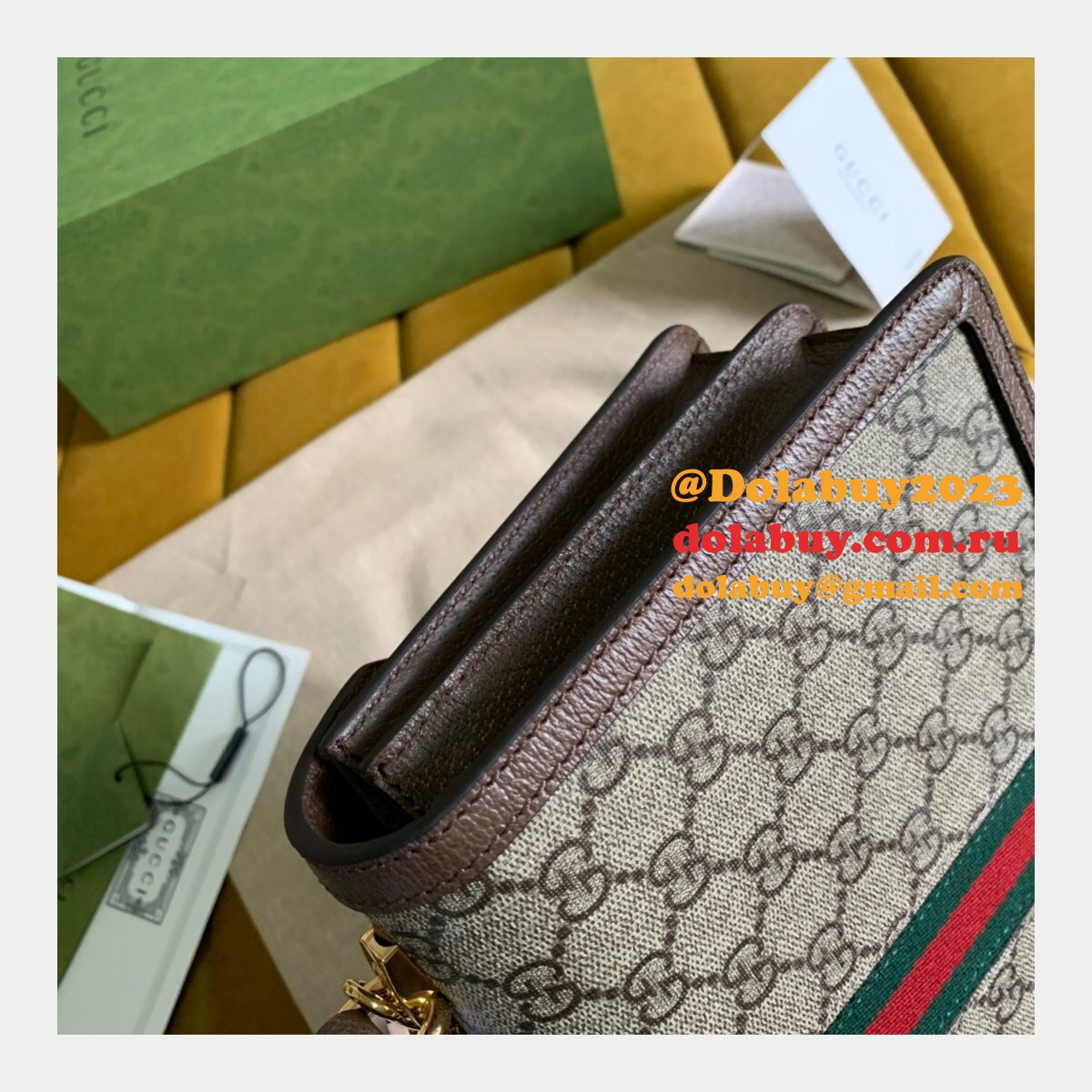 Replica Gucci Ophidia 651055 top handle bag with Web
