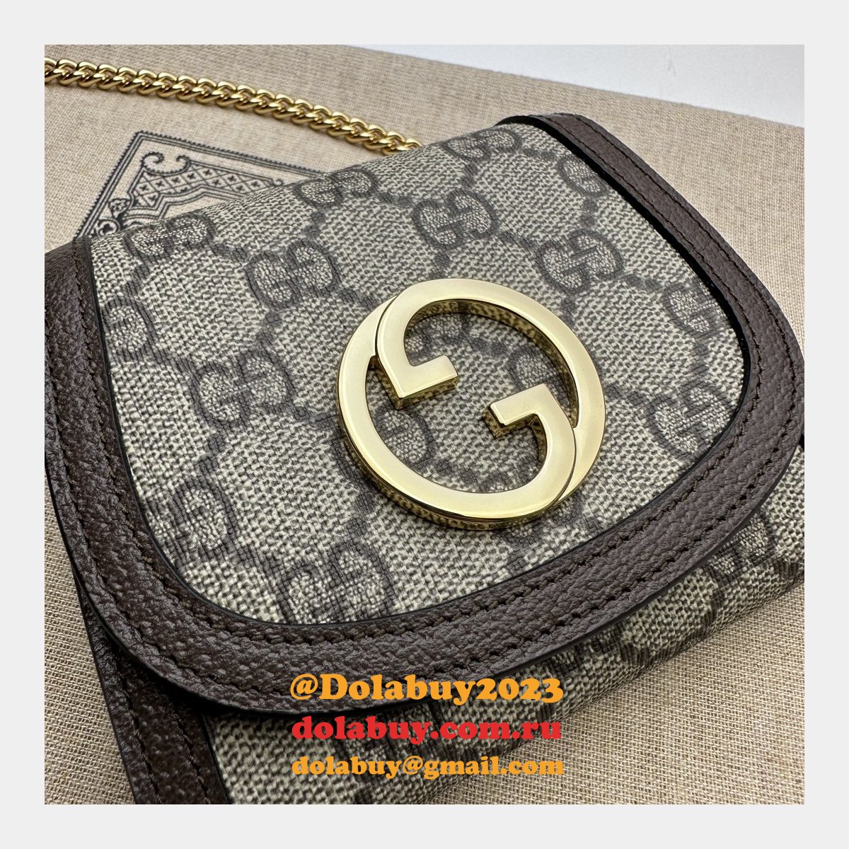Designer Gucci Replica 725219 Blondie Chain Wallet UK Bag