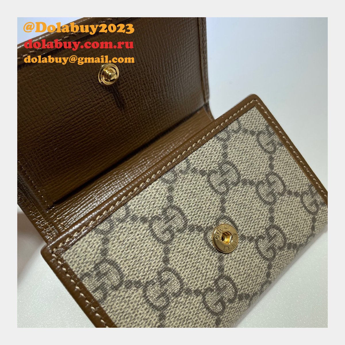 Gucci Fashion Knockoff GG Supreme 644462 Horsebit 1955 wallet