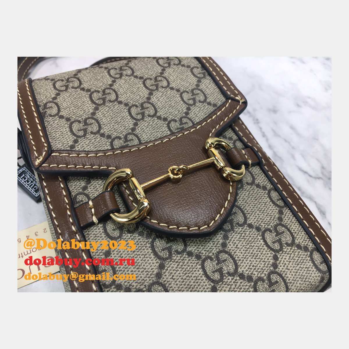 Replica Gucci Brown Gucci Horsebit 1955 mini 625615 bag