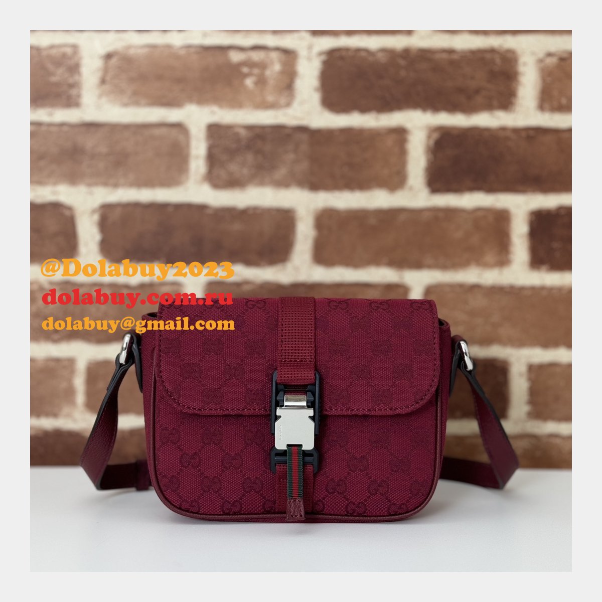 Gucci Duplicate Mini GG Crossbody 802100 Top Quality Red Bag