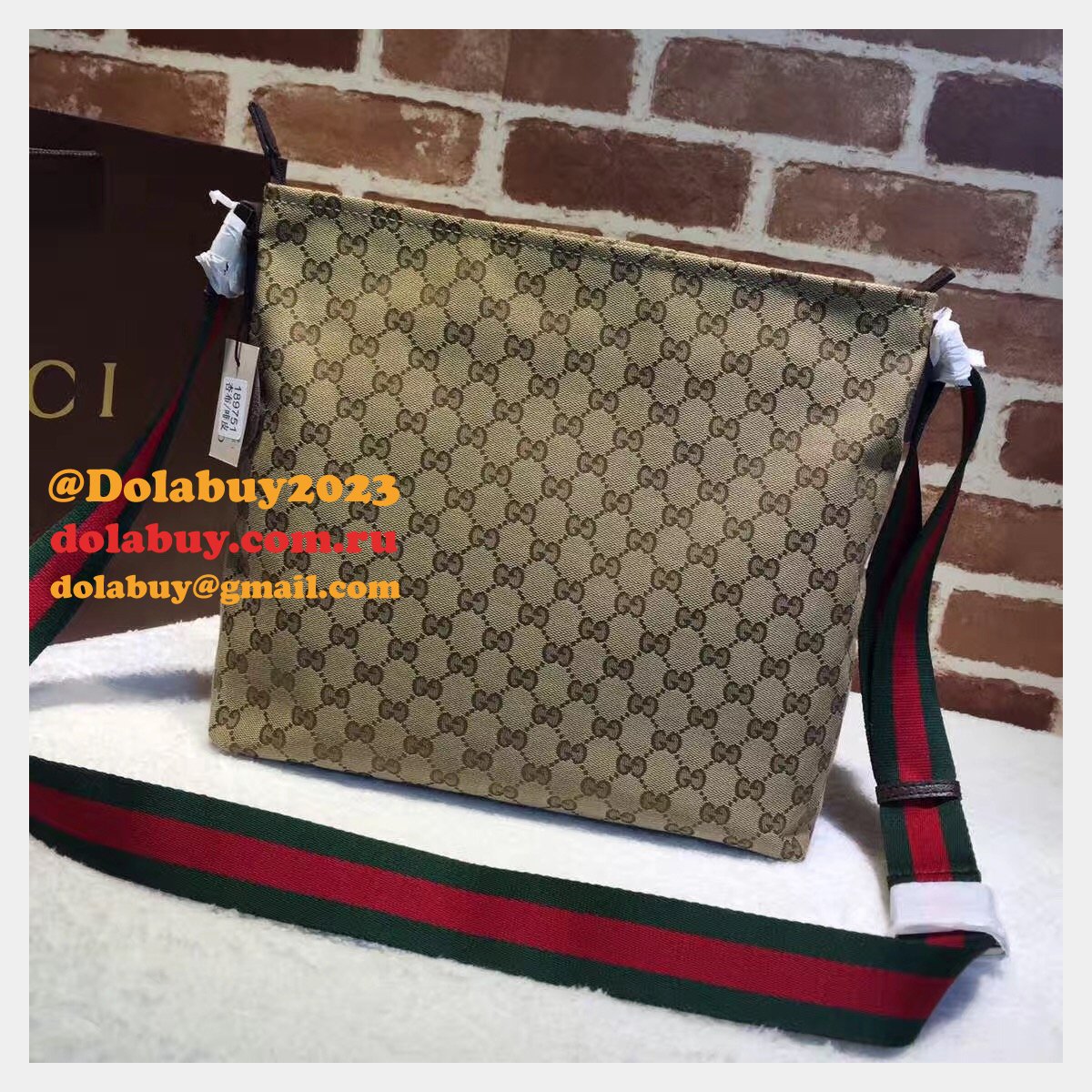 7 Star Gucci Cheap Crossbody 189751 Gg Canvas Messenger Bag