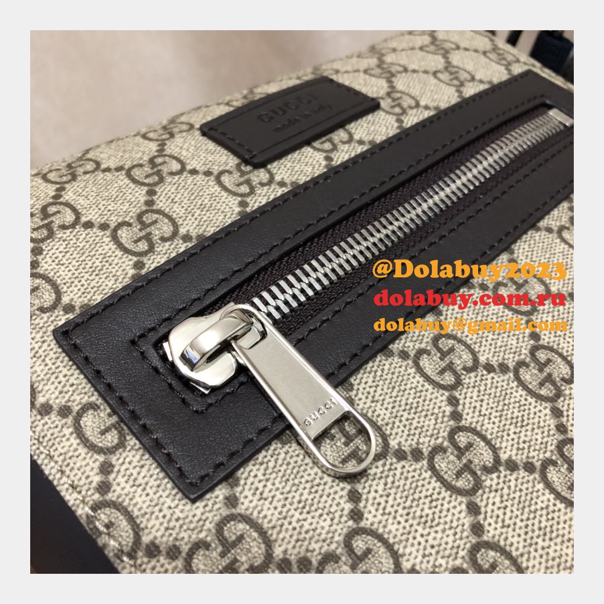 Replica Gucci 7 Star GG Supreme Gray Small Messenger 523599 Bag