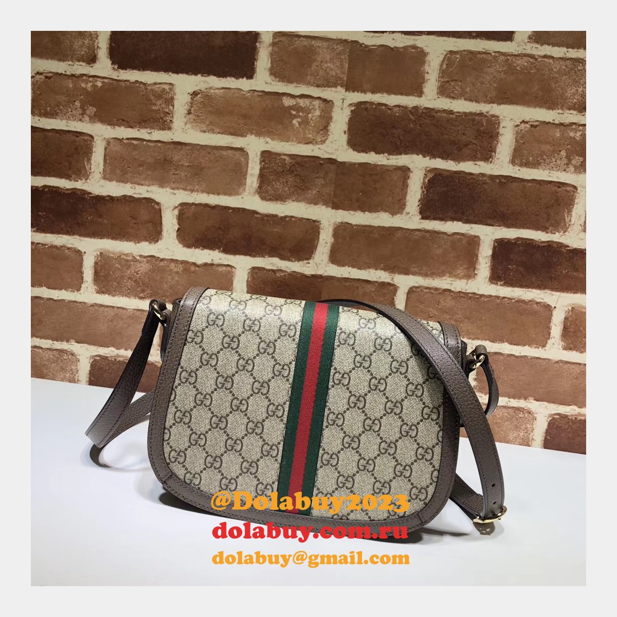 Gucci Replica 601044 GG Supreme Ophidia Small Shoulder Crossbody Bags for Women