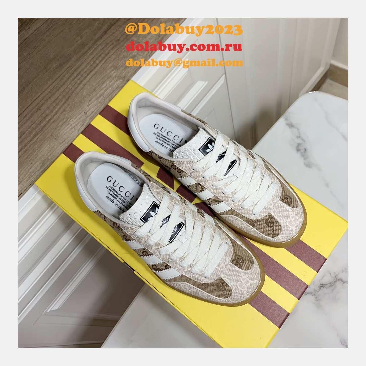 Duplicate Gucci X Adidas Shamrock Joint Skate Men/Women Shoes