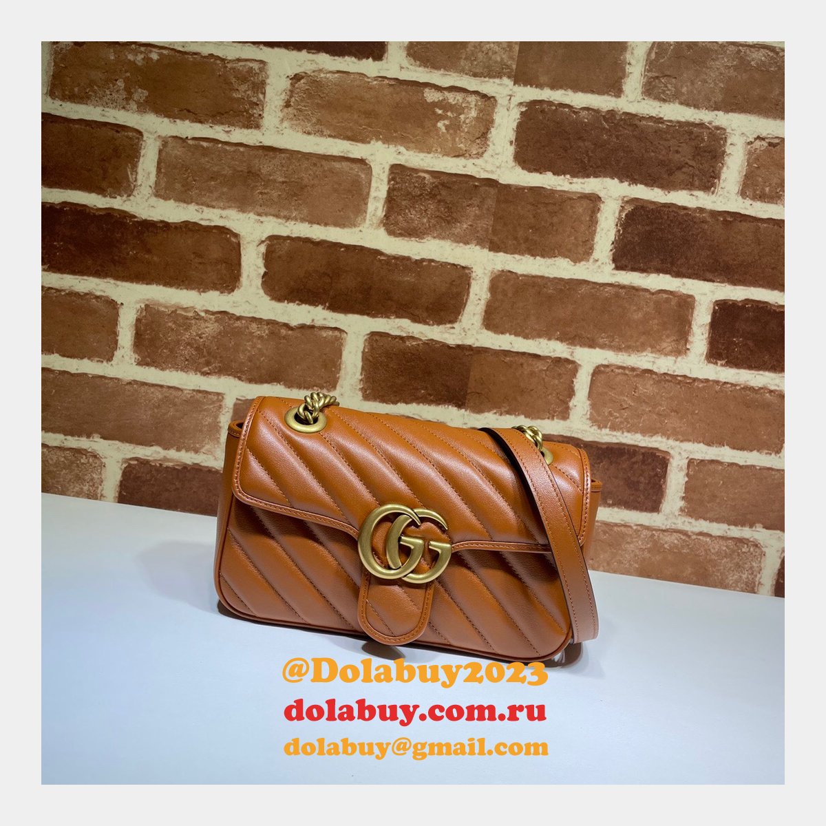 Gucci Replica 446744 GG Marmont matelassé mini bag