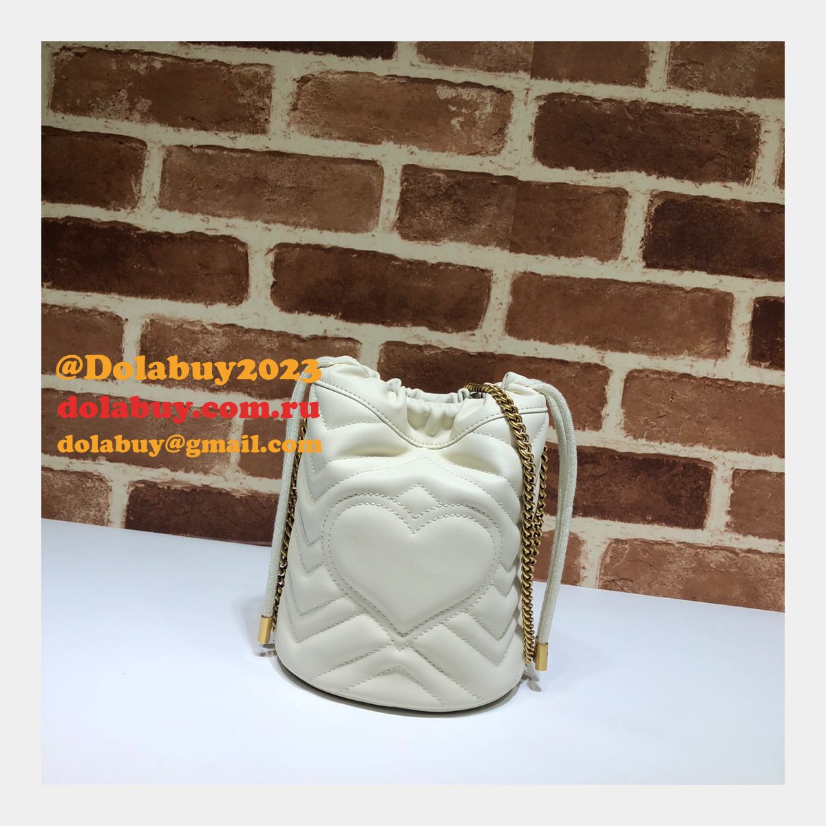 Gucci Replica 7 Star GG Marmont mini bucket 575163 bag