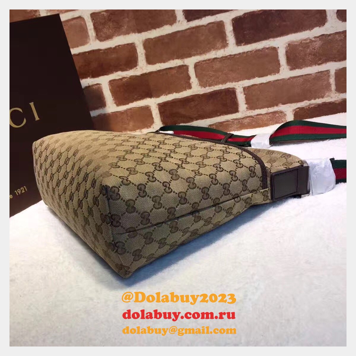 7 Star Gucci Cheap Crossbody 189751 Gg Canvas Messenger Bag