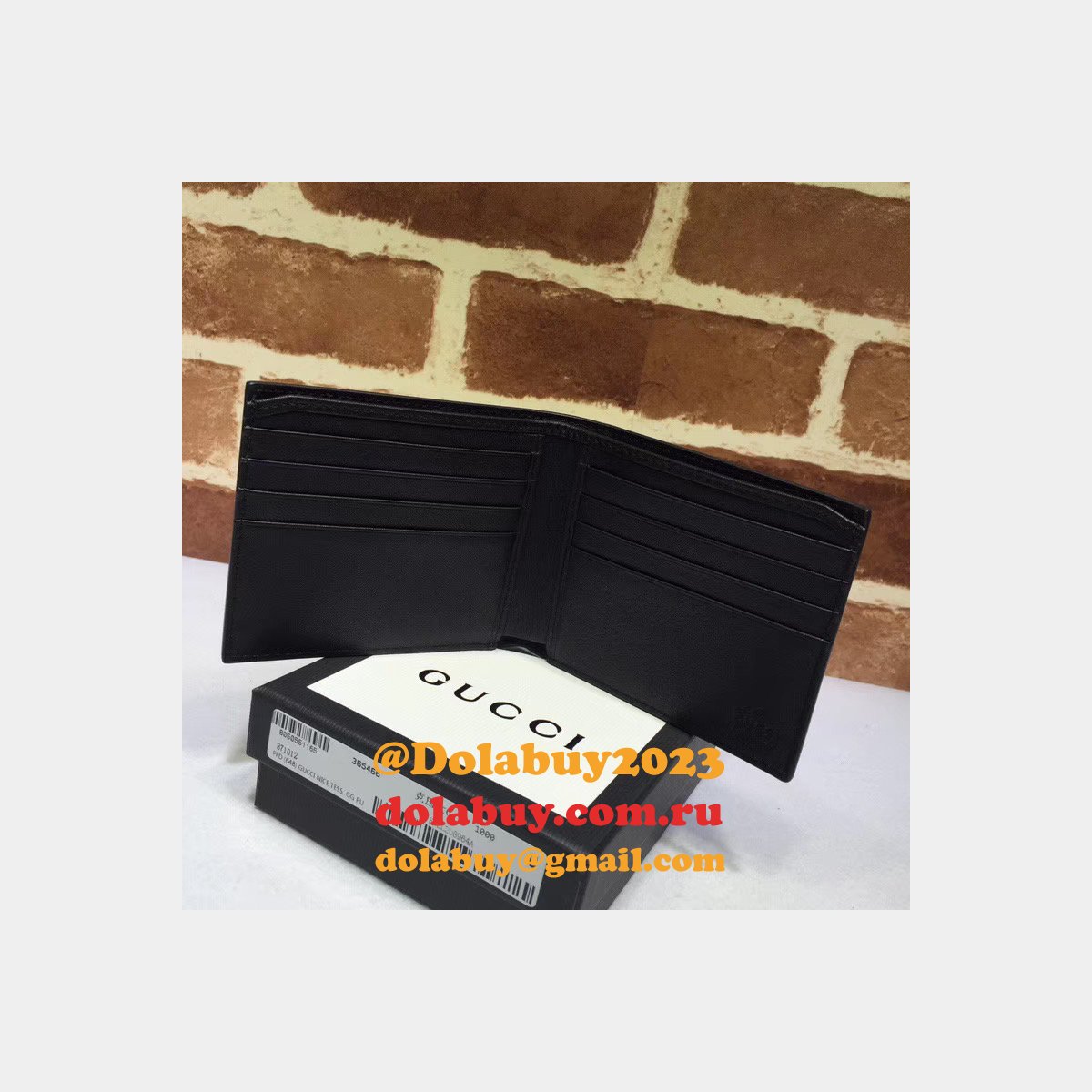 Top Quality Gucci Replica Black Gucci Signature 365466 Wallet