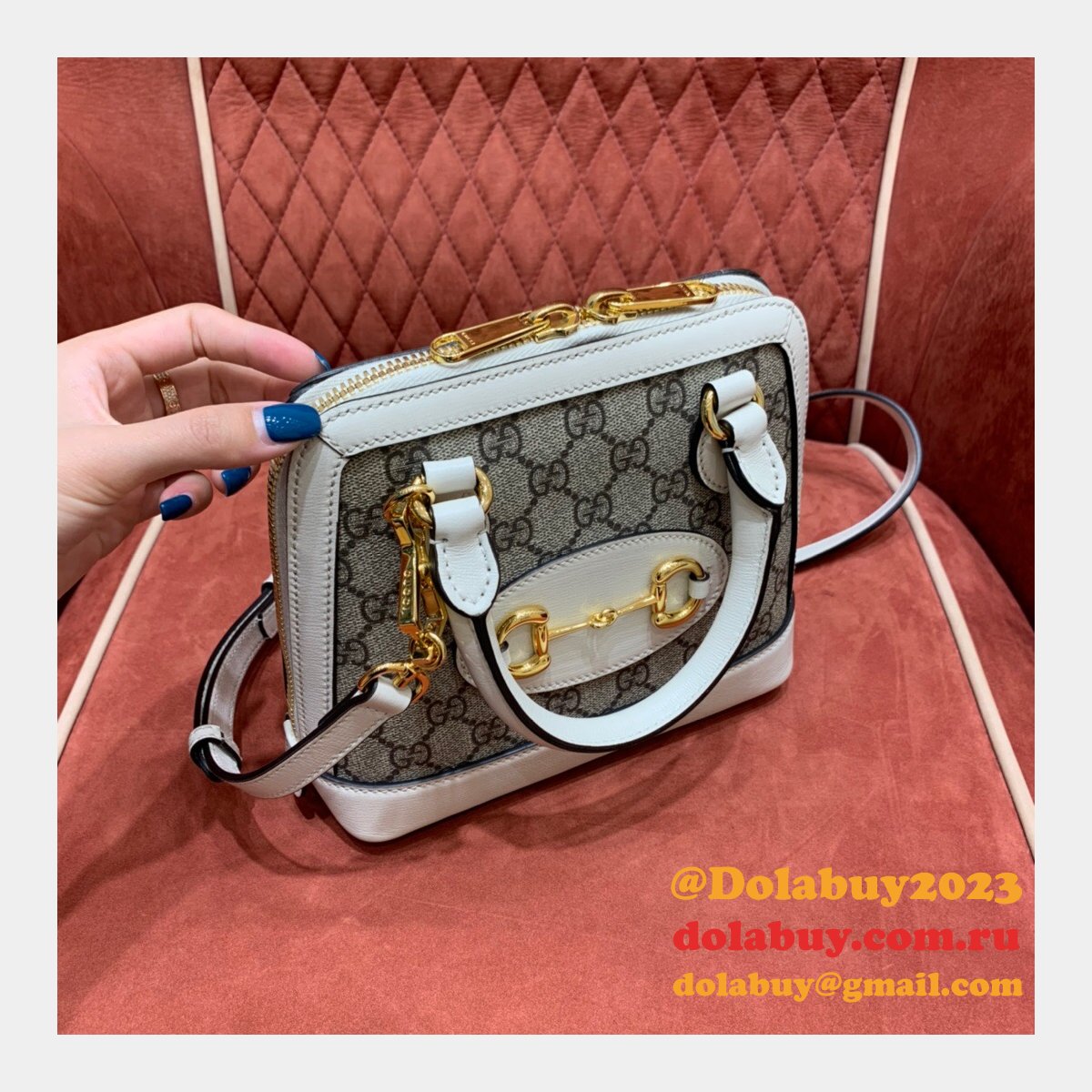 Gucci Replica 1955 Horsebit top handle 640716 mini