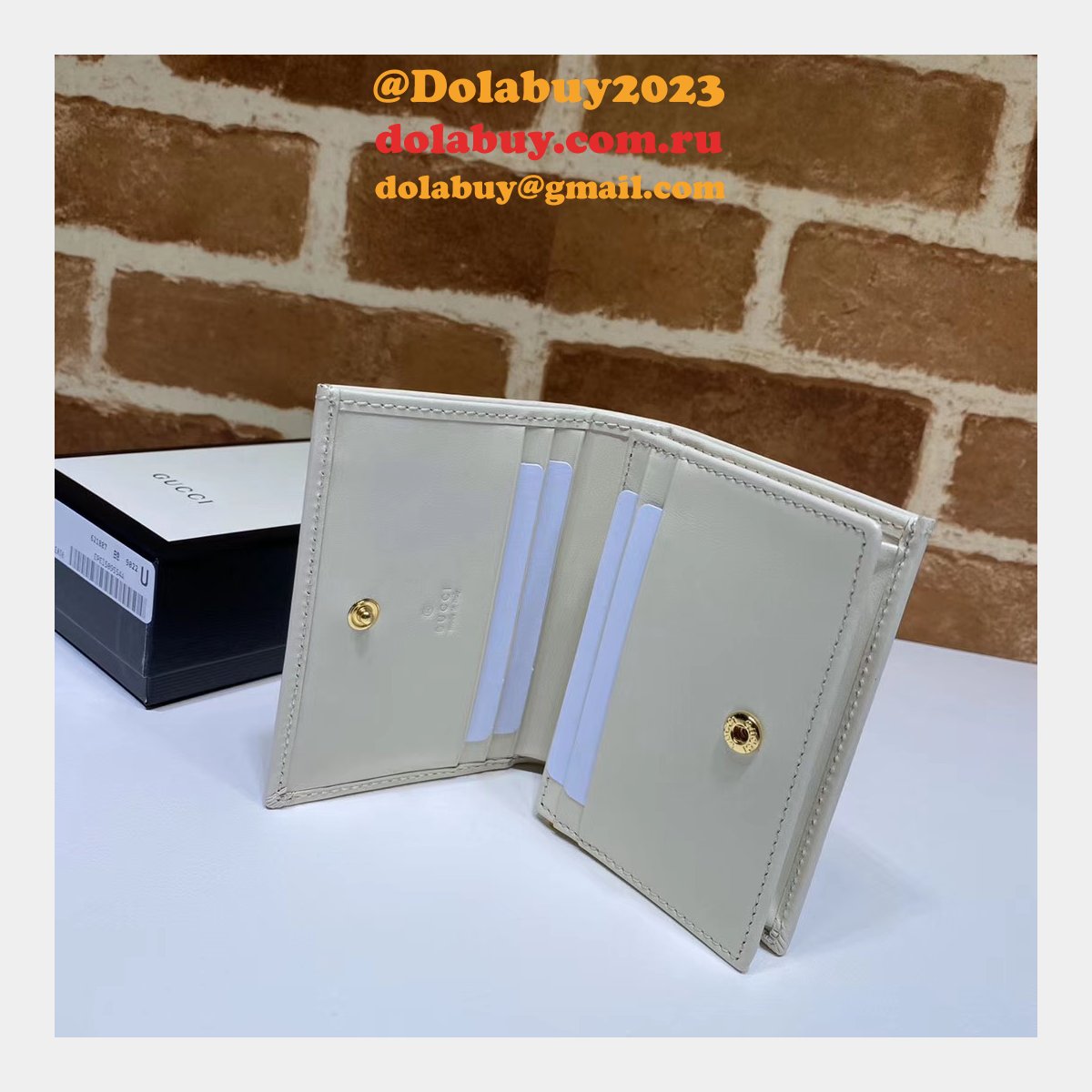 AAA+ Gucci Replica 1955 Horsebit card case 621887 wallet