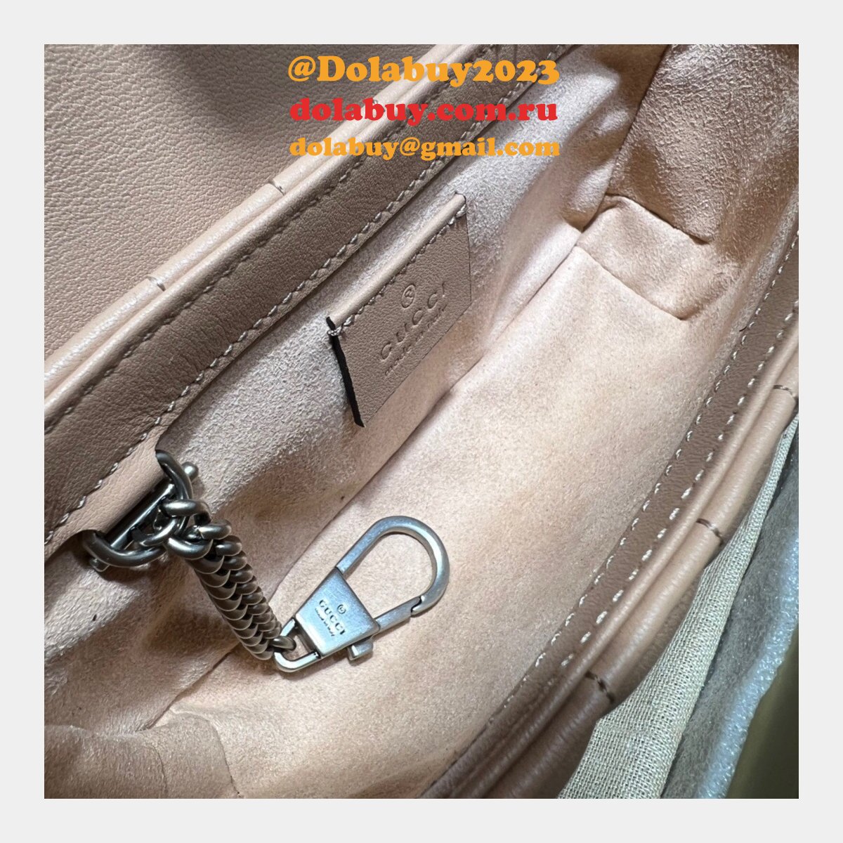 Luxury 7 Star Replica Gucci 476433 GG Marmont matelassé mini bag