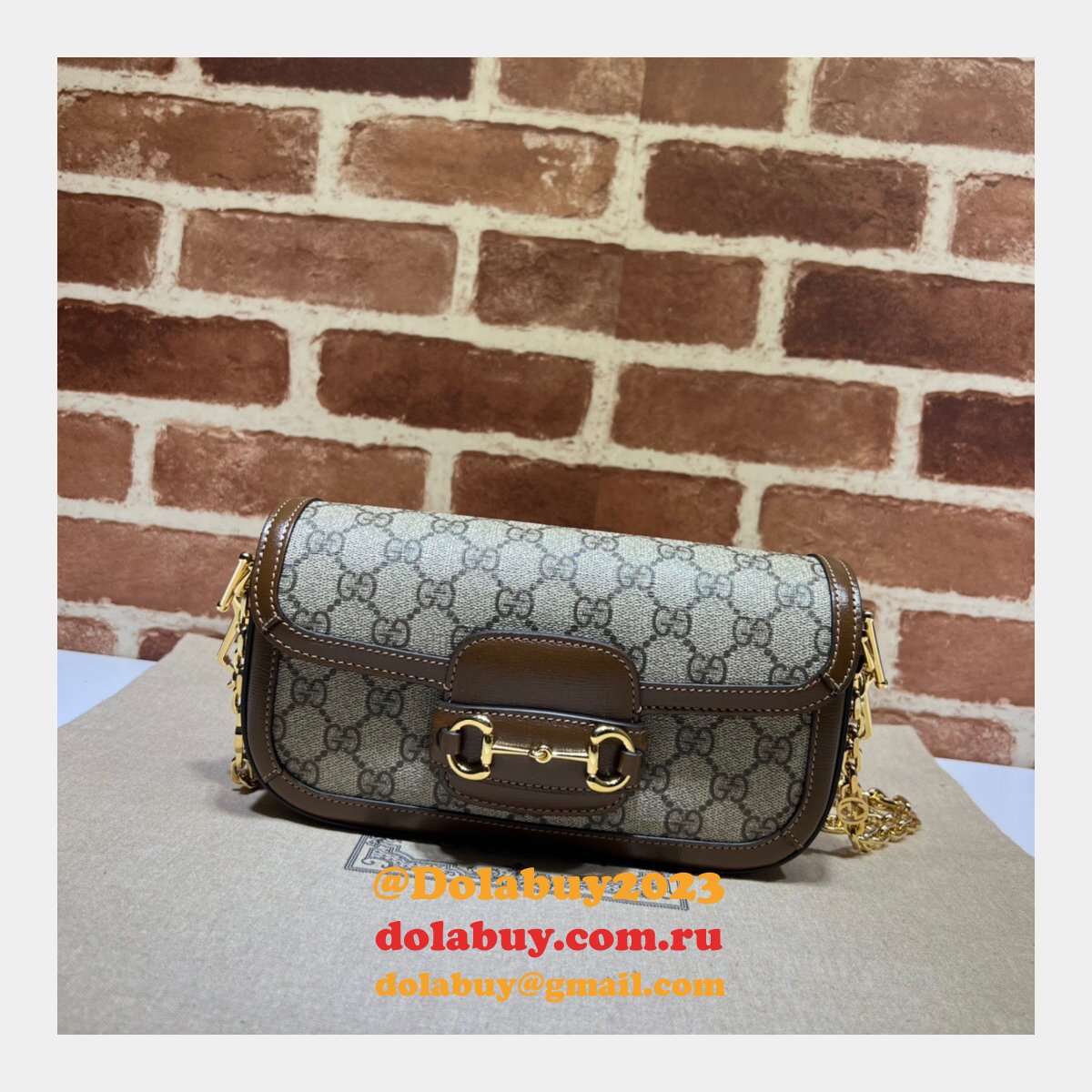 Gucci Designer Horsebit 1955 Shoulder Chain 735178 7 Star Bag
