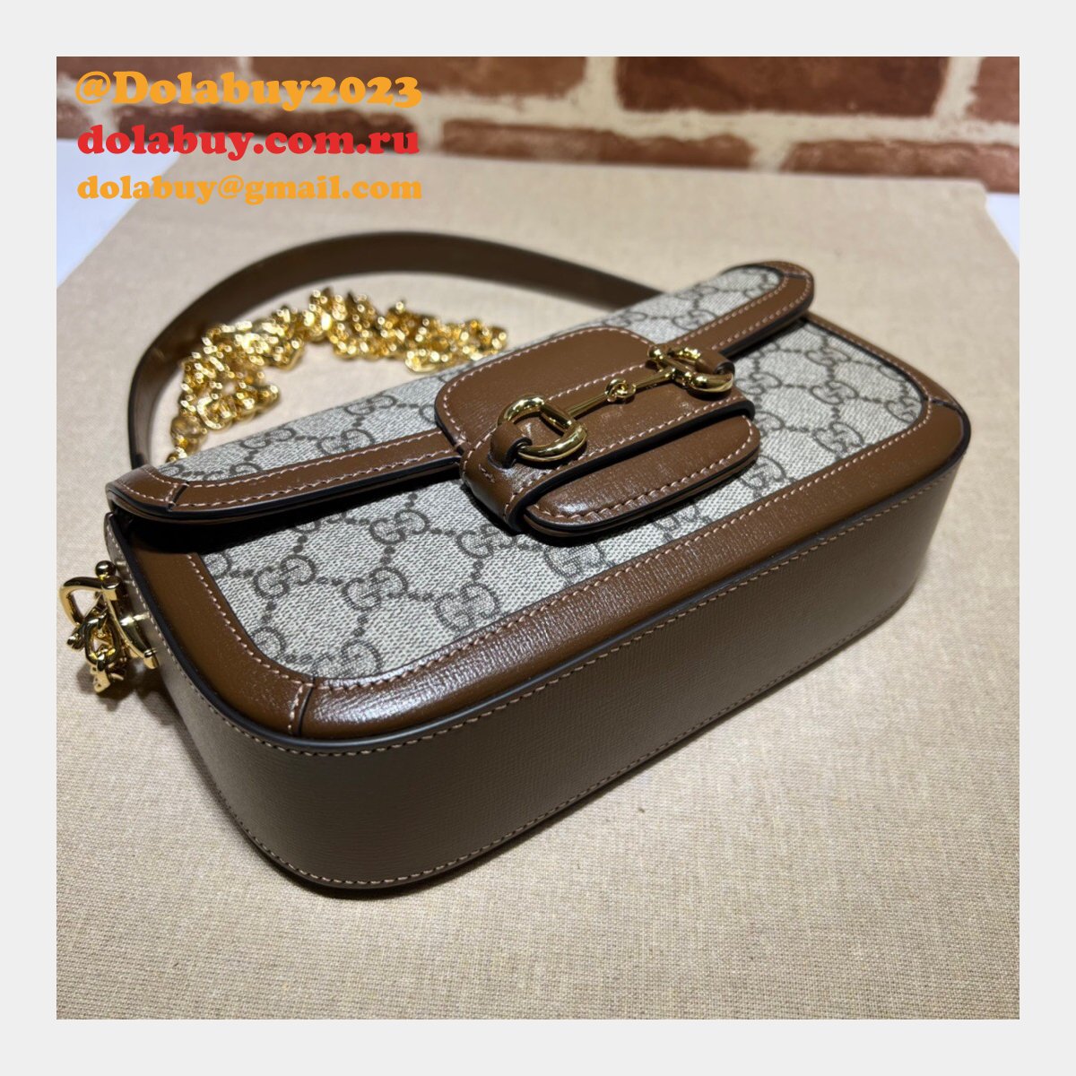 Gucci Designer Horsebit 1955 Shoulder Chain 735178 7 Star Bag